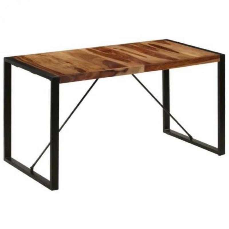 Nieuwe Eettafel 140x70x75 cm massief sheeshamhout Op=Op!