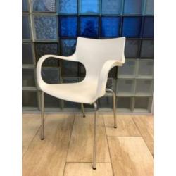 Kantinestoelen, eetkamerstoelen, vergaderstoelen, NIEUW wit