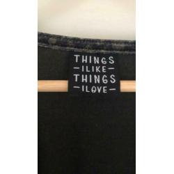 Velvet top maat L things I like things I love