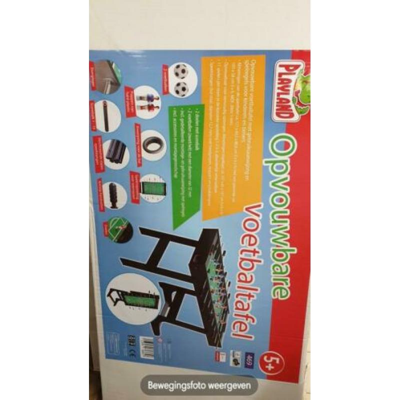 Tafelvoetbal inklapbare tafel 1.21 X 60 X 81 NIEUW IN DOOS