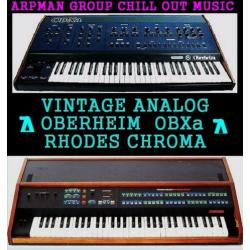 3 ANALOG SYNTHESIZER =SIEL DK-80--OBERHEIM OBXa--ARP-CHROMA