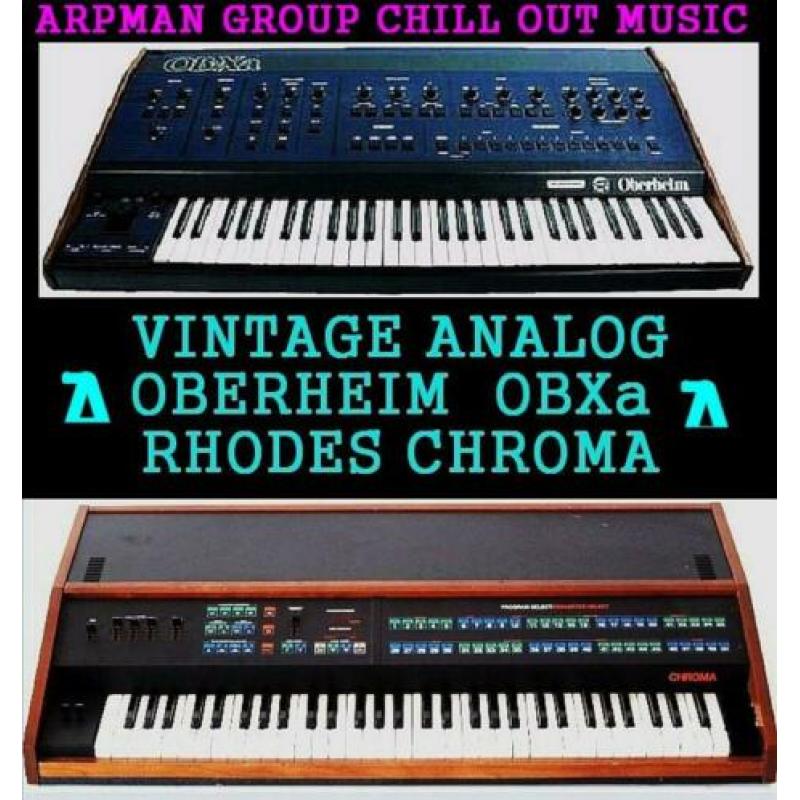 3 ANALOG SYNTHESIZER =SIEL DK-80--OBERHEIM OBXa--ARP-CHROMA