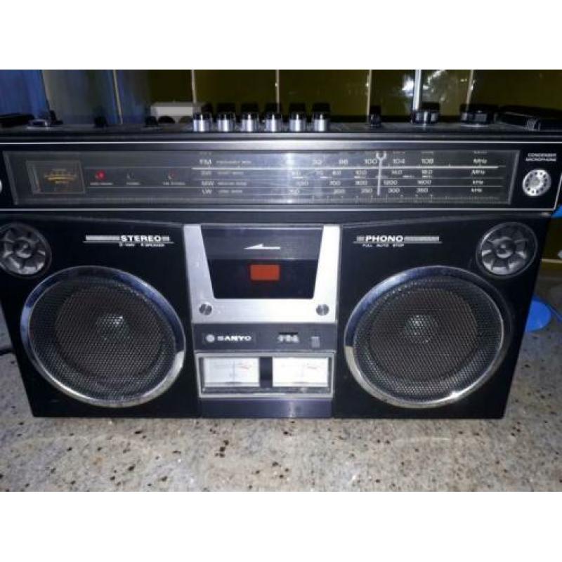 GhettoBlaster Sanyo M 4500 LU BoomBox 80 S Cassetterecorder