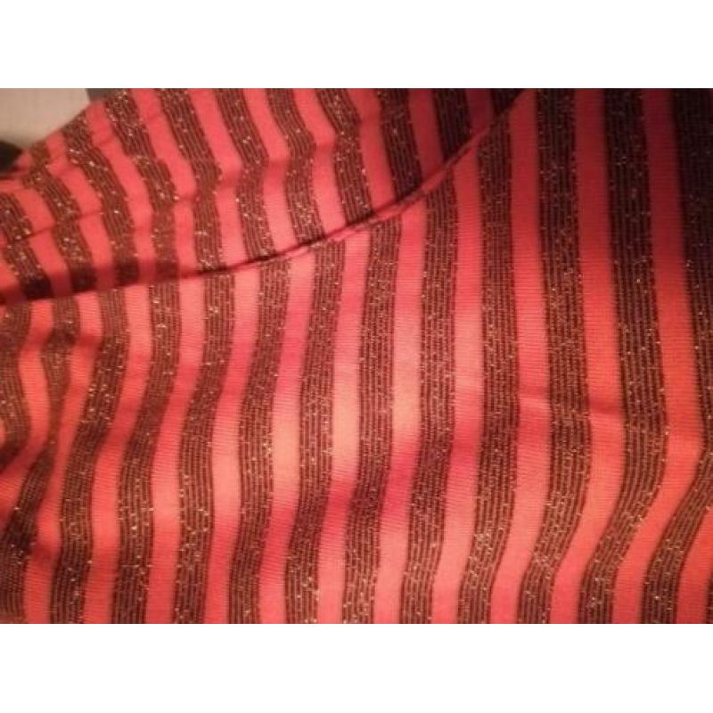 Nieuwe Sissy Boy jurk. Mt 40 oranje. met zwart streepje