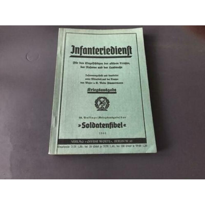 Kriegsausgabe Infanteriedienst soldatenbibel 1940