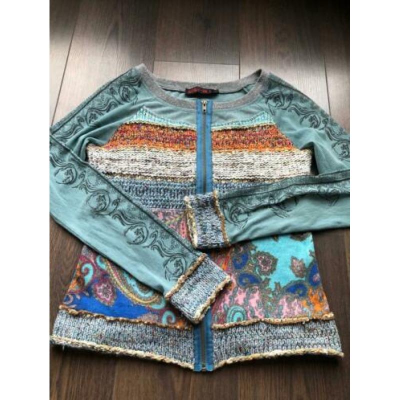 Lulu H vestje maat L Turquoise