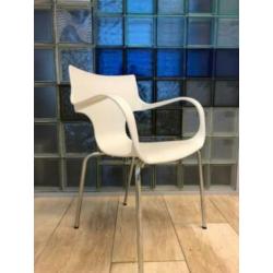 Kantinestoelen, eetkamerstoelen, vergaderstoelen, NIEUW wit
