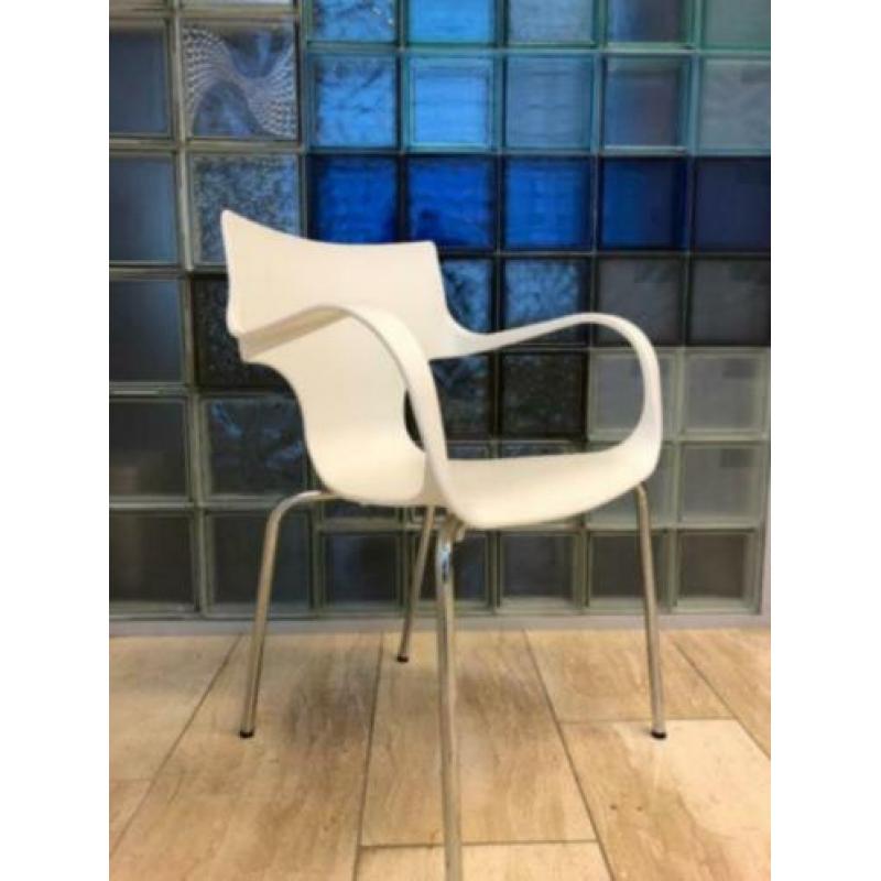 Kantinestoelen, eetkamerstoelen, vergaderstoelen, NIEUW wit