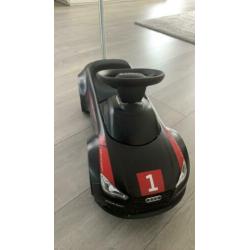 Audi loopauto motorsport met ledverlichting en duwstang
