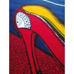 Afrikaanse Wax Stof | Vlisco | 90x120 cm