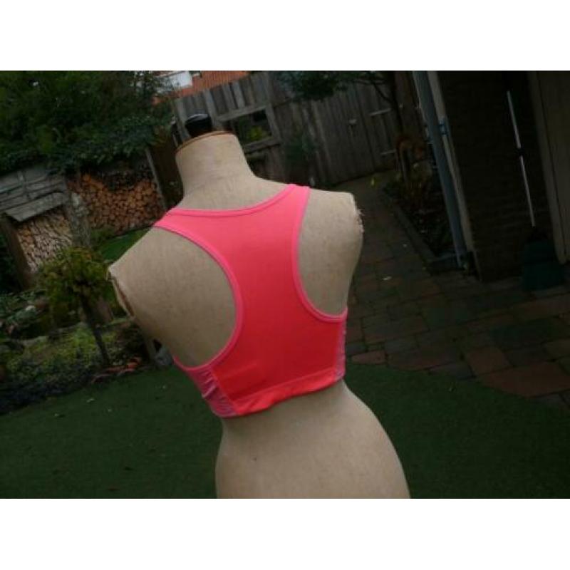 H&M roze sporttop maat L als nieuw Nu 5 euro !!