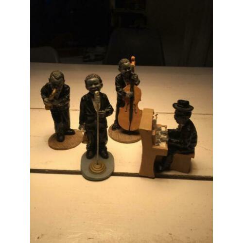 miniatuur parastone polystone jazz band beeldjes