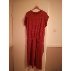 Nieuwe Sissy Boy jurk. Mt 40 oranje. met zwart streepje