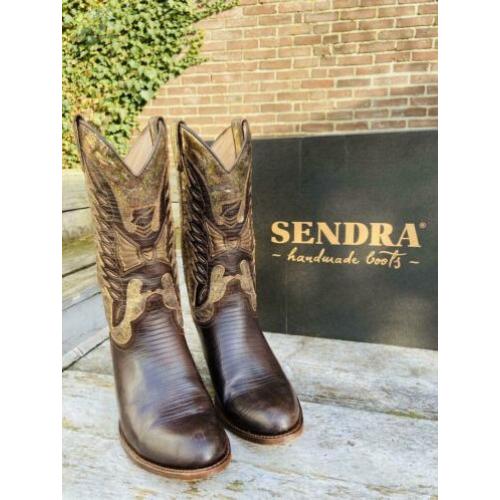 Sendra Cowboy western laarzen maat 38 bruin met goud