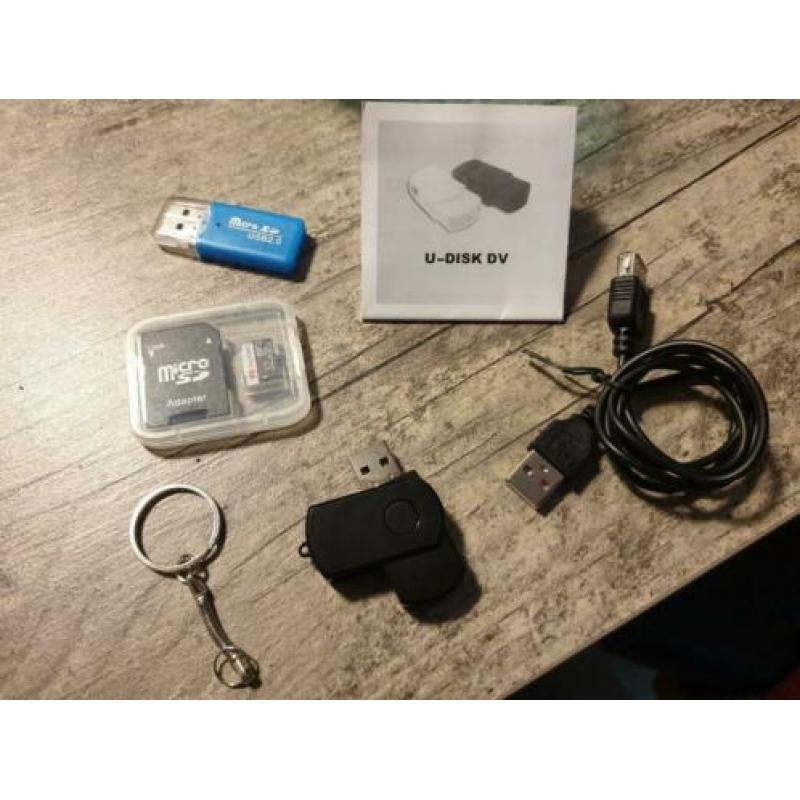 Mini verborgen camera. Draadloze Spycam.