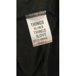 Velvet top maat L things I like things I love