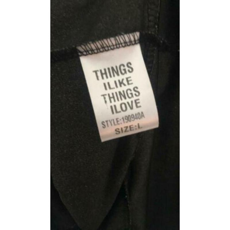Velvet top maat L things I like things I love