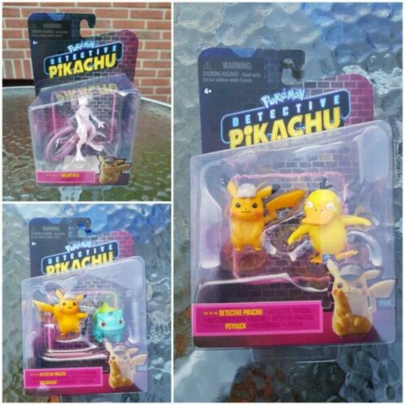 Pokémon Detective Pikachu Figuren Bulbasaur Psyduck Mewtwo