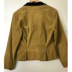 Vintage Mac&Maggie kerriegeel corduroy jasje mt 40