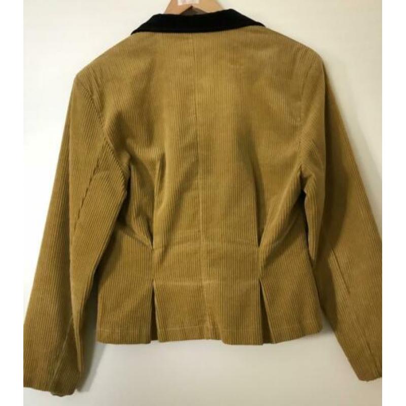 Vintage Mac&Maggie kerriegeel corduroy jasje mt 40