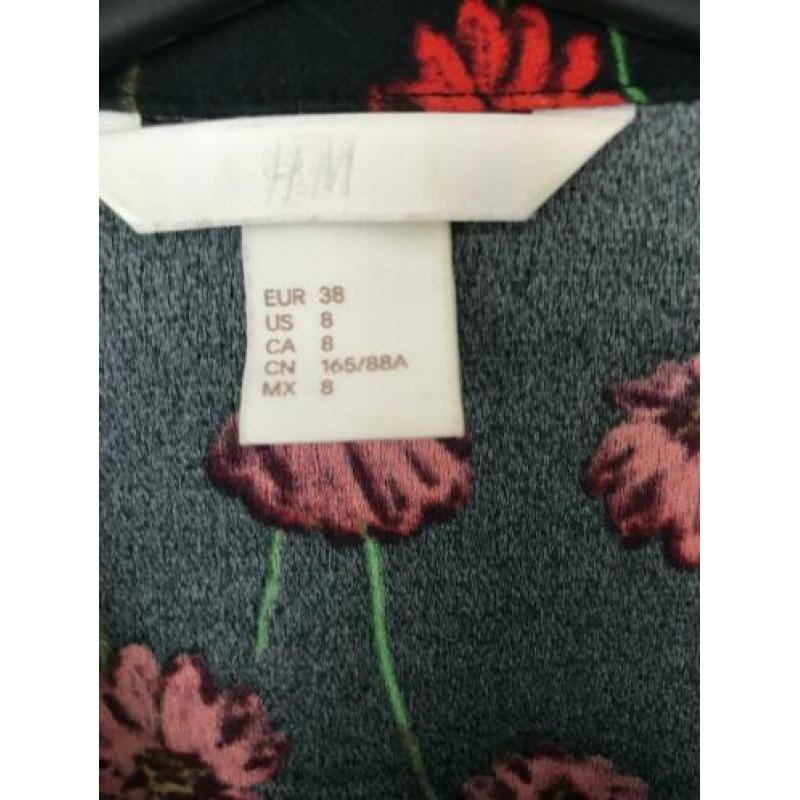 H&M floral pyjama pak blouse maat 38 + broek maat 42