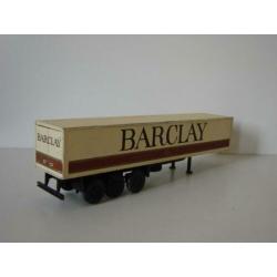 NZG 3 as kastentrailer Barclay Ltd. schaal 1:50