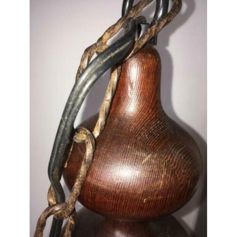 Grote aardewerk/keramieken hanglamp