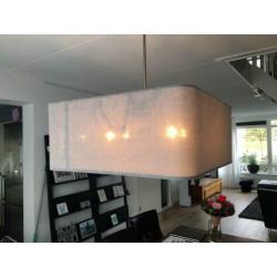 Hanglamp grijs vierkant 68x68 cm