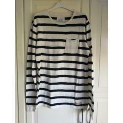 ESPRIT NETTE TRUI MT M blauw/offwhite