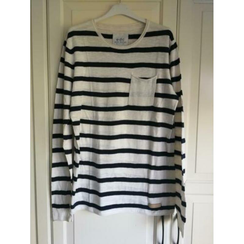 ESPRIT NETTE TRUI MT M blauw/offwhite