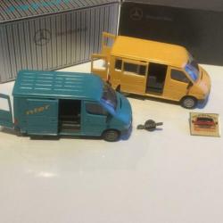 Mercedes 2x Sprinter `95 /`96 NZG 1/43