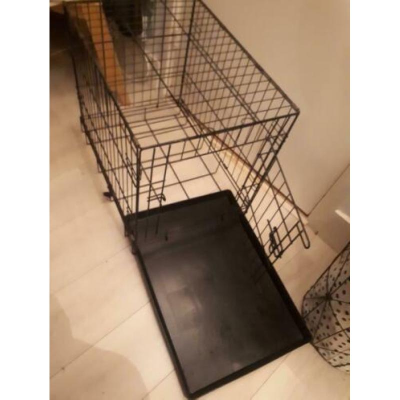 Zwarte bench, inklapbaar, hoogte 50cm breedte 60cm