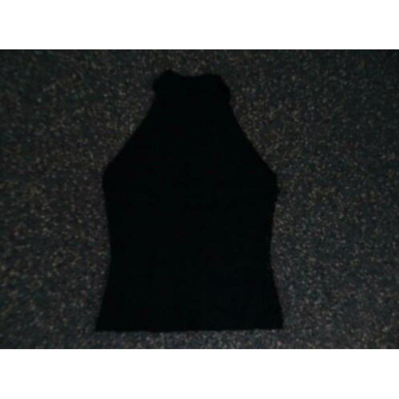 top zwart met pailletten xs