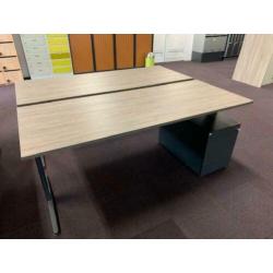 Aspa bureau 200x80 met nieuw blad #311