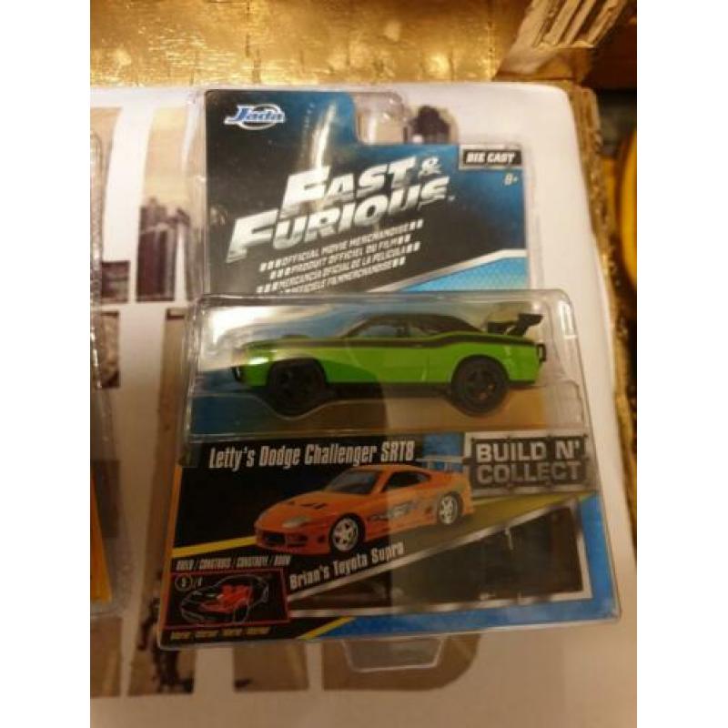 Fast & Furious wagens in de verpakking.