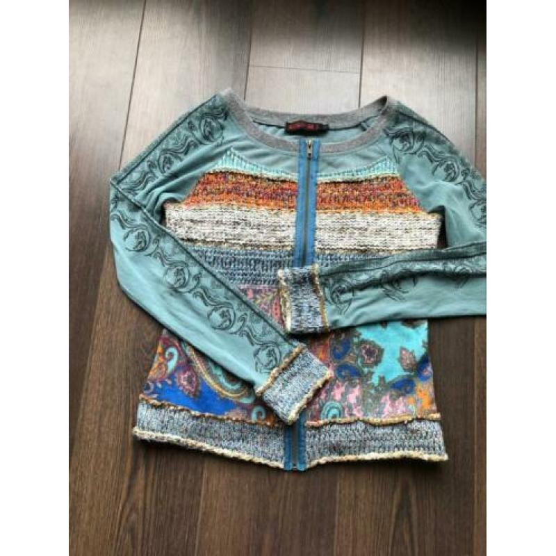 Lulu H vestje maat L Turquoise