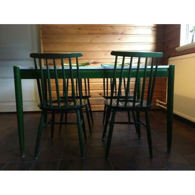 Keukentafel set vintage jaren ’70