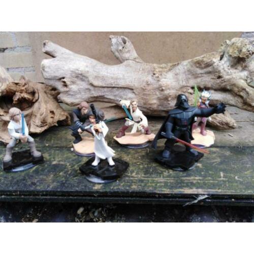 Star wars figurine. 6 st. Lucasfilm. 95 mm groot.