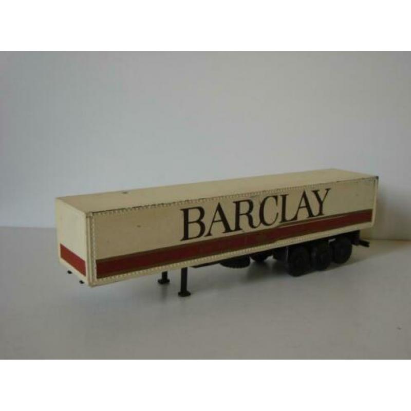 NZG 3 as kastentrailer Barclay Ltd. schaal 1:50