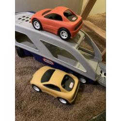 Little tikes vrachtwagen met twee auto s
