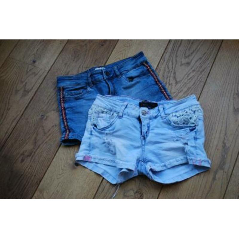 Jeans short met kant - maat 36