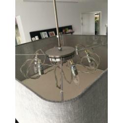 Hanglamp grijs vierkant 68x68 cm