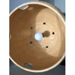 Grote aardewerk/keramieken hanglamp