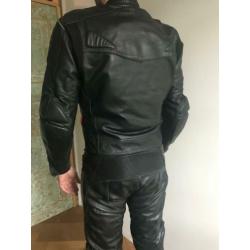 Lederen tweedelig motorpak van Hein Gericke