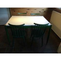 Keukentafel set vintage jaren ’70