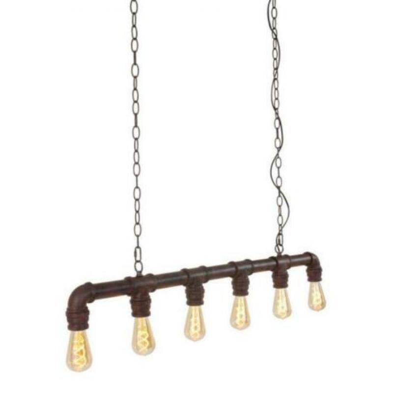 Steigerbuis hanglamp / industriele lamp "Reinalda"