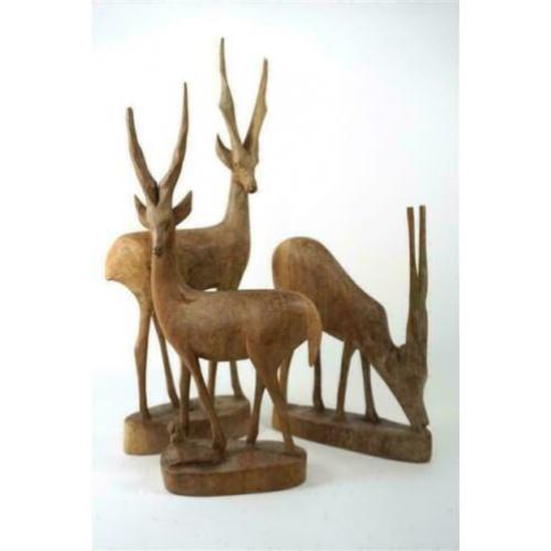 Houten deco Antilopen - Gazellen