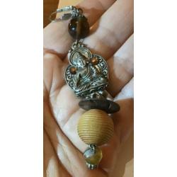 Vintage oorbellen thaise buddha oorbellen swarovski kralen