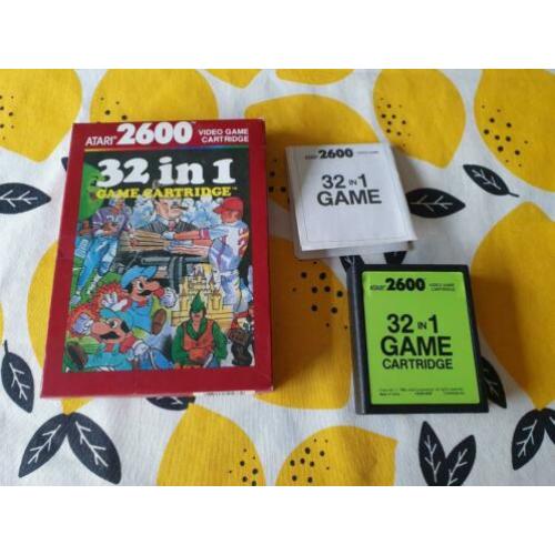Atari 2600 32 in 1 Game Cartridge compleet in doos