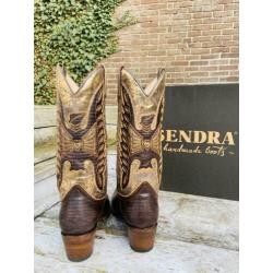 Sendra Cowboy western laarzen maat 38 bruin met goud